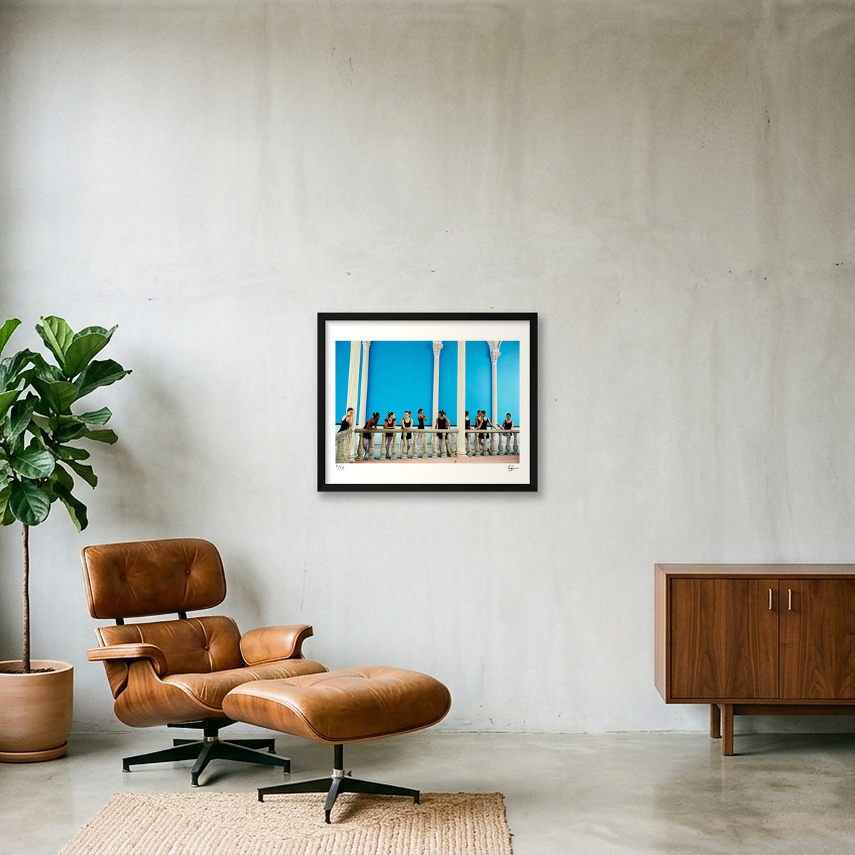Ballet Rehearsal — 50×40cm, 20×16" Black Frame